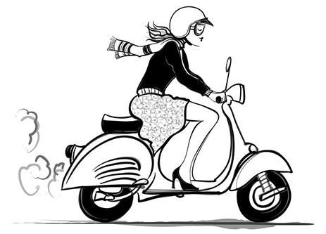 Les Femmes et le scooter
