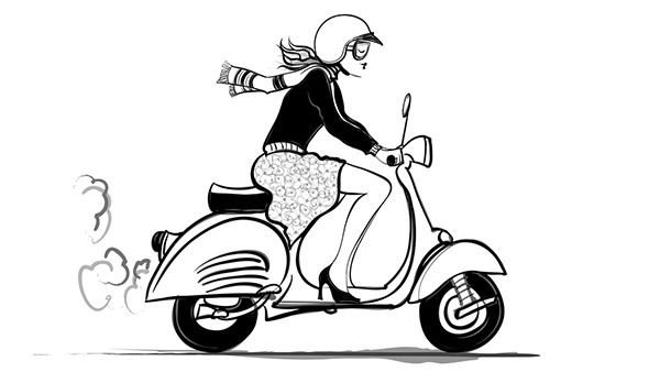 Les femmes et le scooter